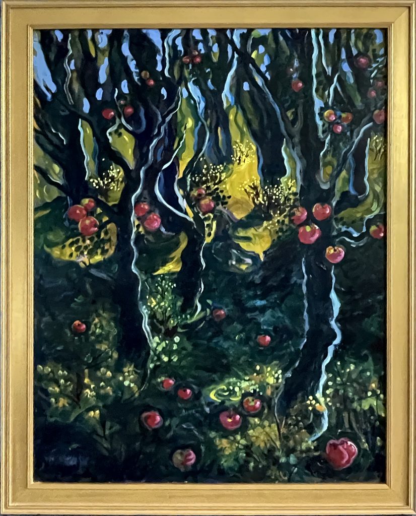 Vanishing Grove #57 - Acrylic Painting by Mary Lou Mullan